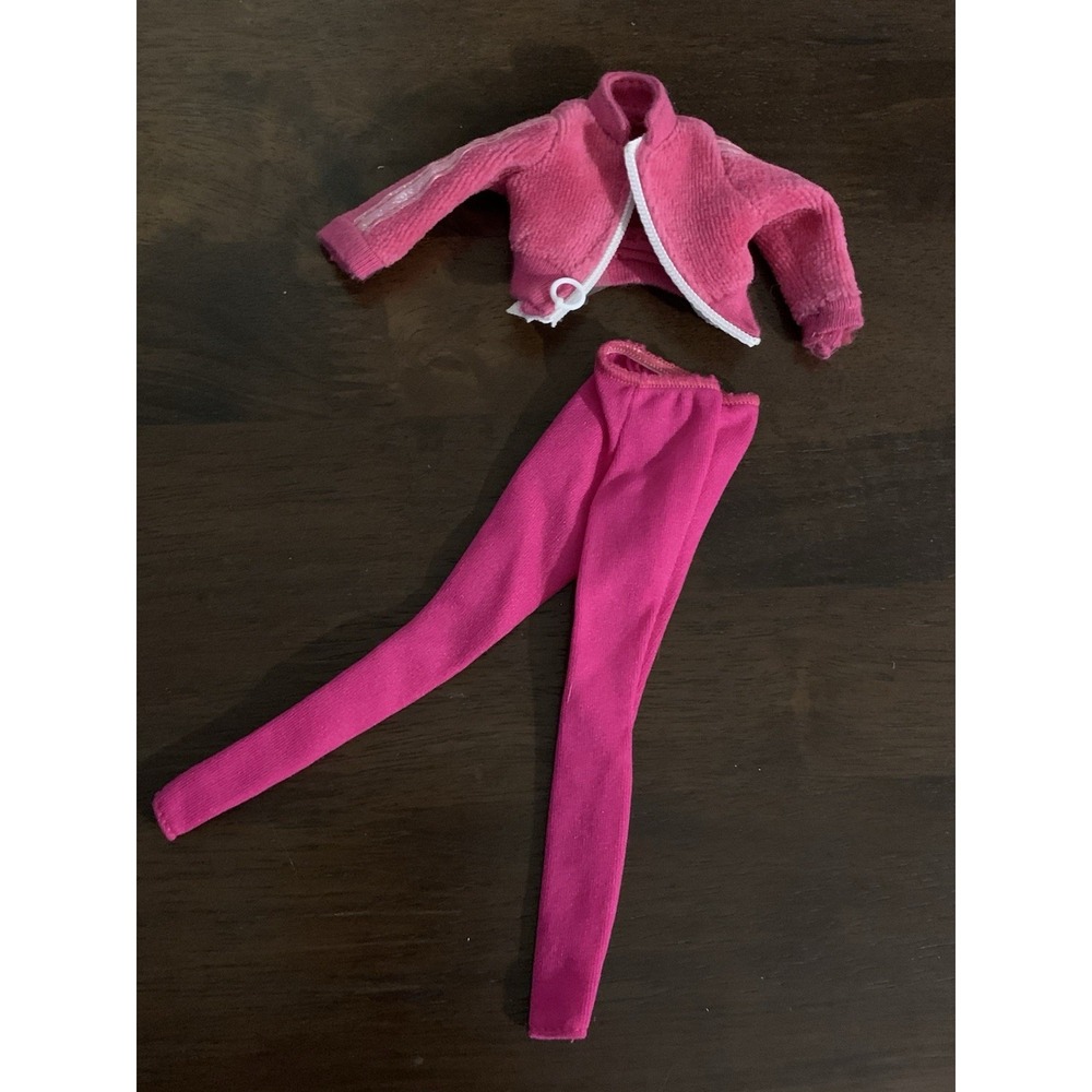 Barbie Doll Pink Velour Jacket‎ And Tights